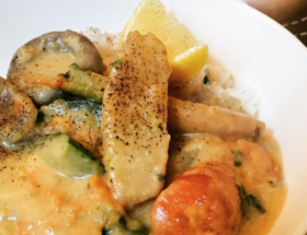 The Food Cocoon - Vegetable Thai green curry