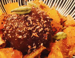 The Food Cocoon - Marron glacé con kaki persimmon